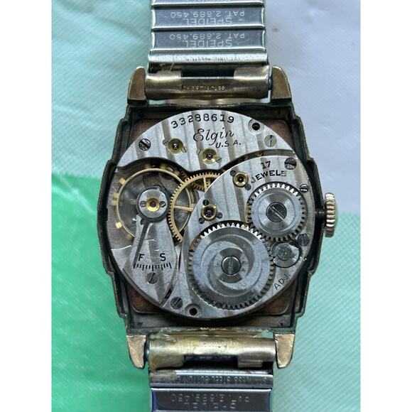 Vintage Elgin 17 Jewels 10k Gold Filled Men’s Wind Watch main image 8